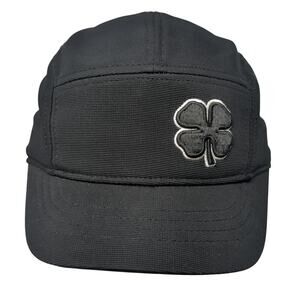 Black Clover Strapback 5 Panel Hat Black One Size Adjustable Outdoor